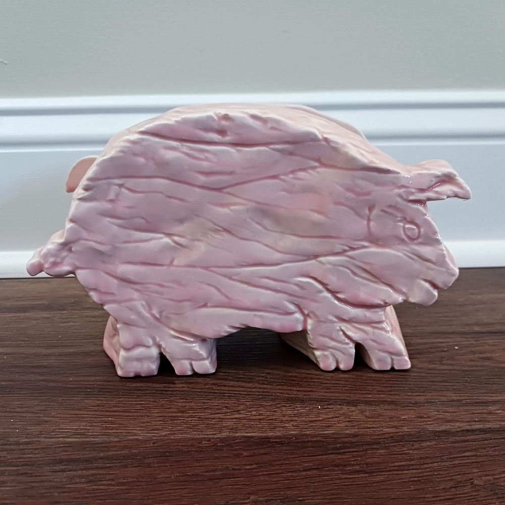 Light Pink Ceramic Pig Napkin Holder 7.5 x 4.5 x 3‎ Farmcore